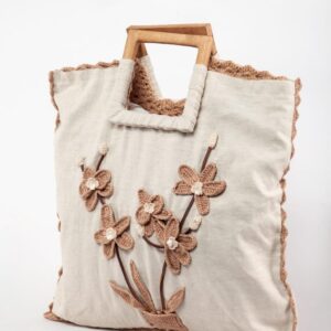 Pasta De linho crochê -  LINHO